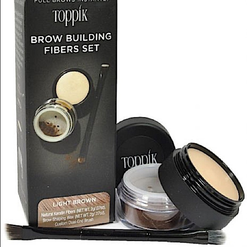 Toppik Brow Building Fibers Set - LIGHT BROWN